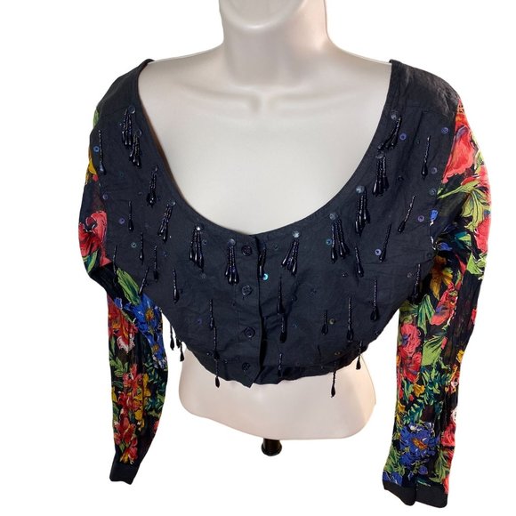 Tops - Long Sleeve Speed Limit MPH Size L Cotton/Rayon Blend Made in India - Picture 2 of 7